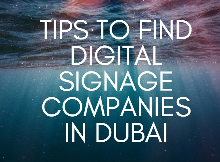 Digital signage Dubai